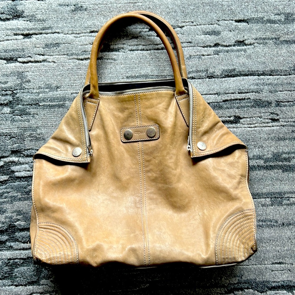 Alexander McQueen Grey/Beige Large Demanta Tote Bag